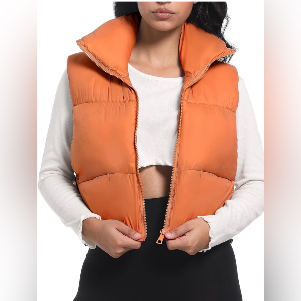 Cropped Puffer Vest